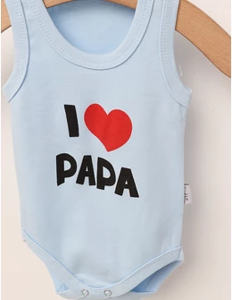 Body maiou I LOVE PAPA blue