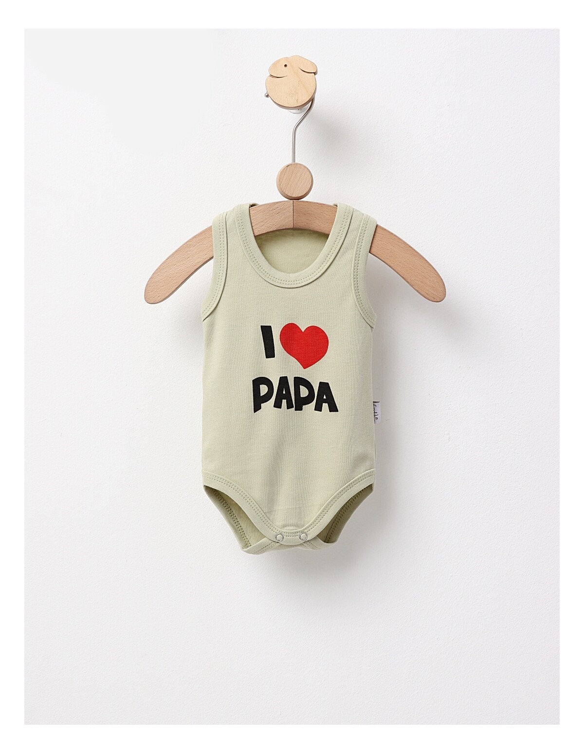 Body maiou I LOVE PAPA verde