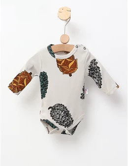 Body ML Con de Frunze, gri 80 (9-12 luni)
