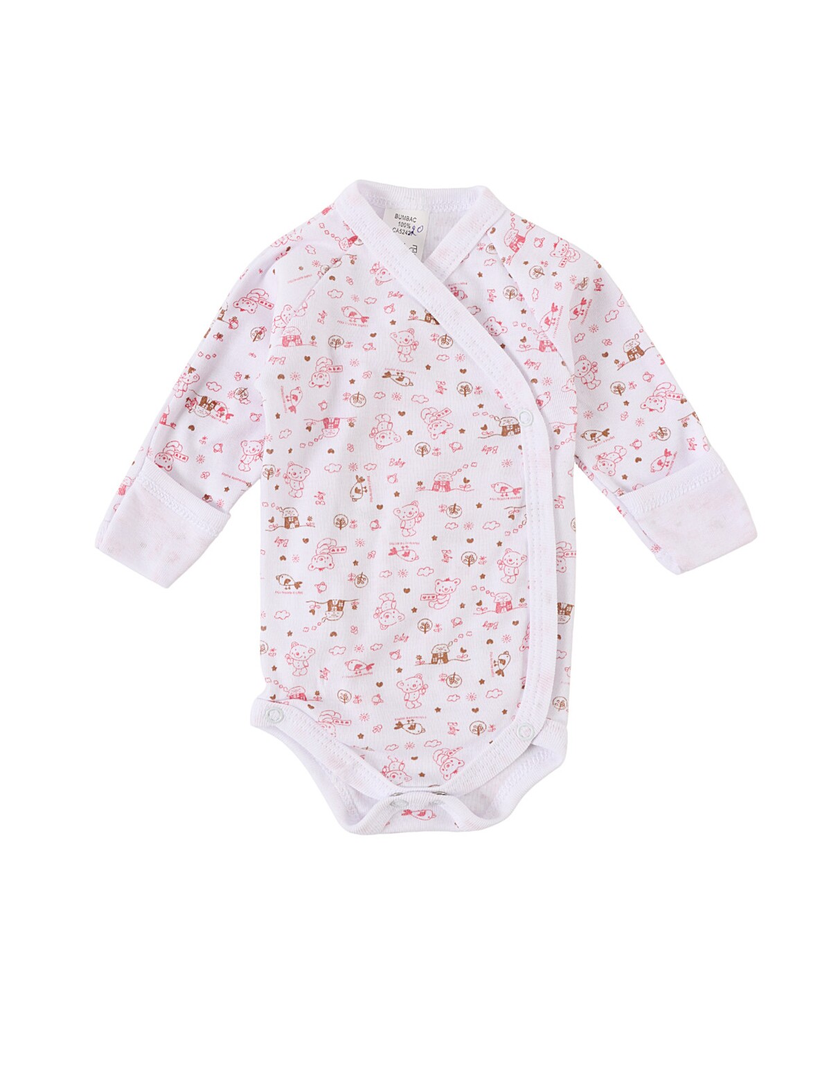 Body ML Imprimat Bear Birds cu ciclam