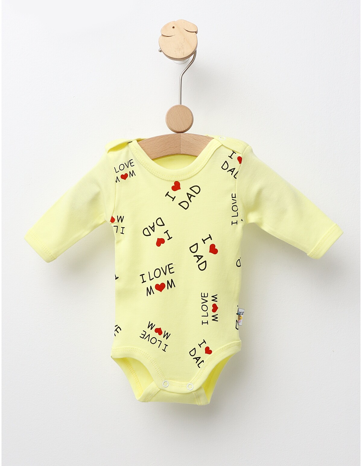 Body ML LOVE MoM & DaD model galben