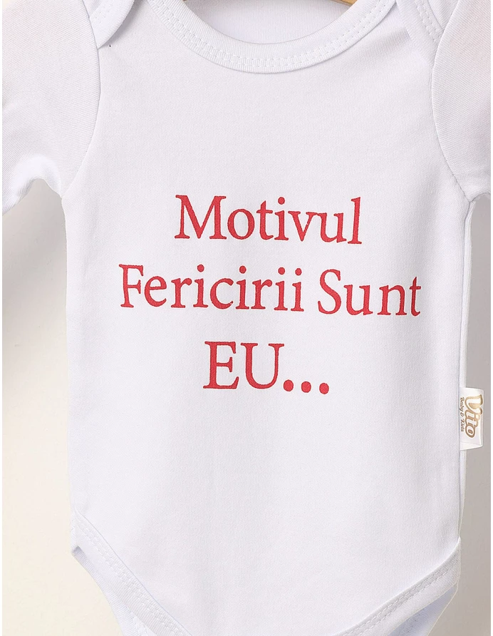 Body Motivul fericirii sunt eu alb-rosu picture - 2