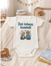 Body MS, Imi Iubesc Bunicii, ecru-albastru picture - 2