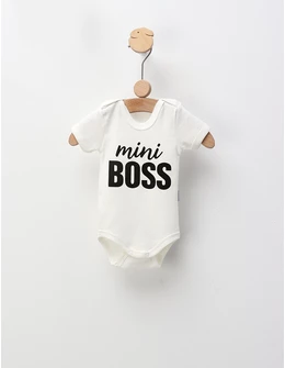 Body MS, Mini Boss, ecru-negru
