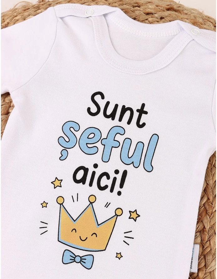 Body MS, Sunt Seful Aici!, alb-albastru picture - 4