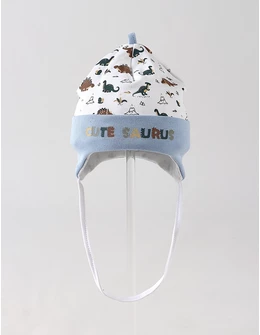 Caciulita copii, CUTE SAURUS, alb-bleu