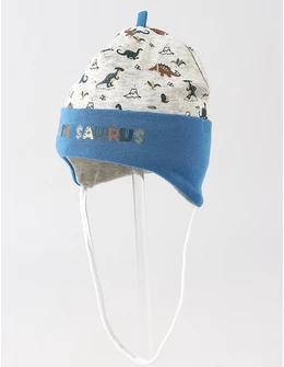 Caciulita copii, CUTE SAURUS, gri-albastru