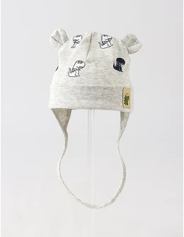 Caciulita copii, dinozauri, model gri