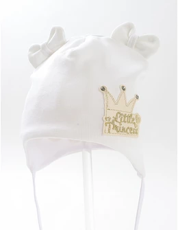 Caciulita copii, Little pricess, alb