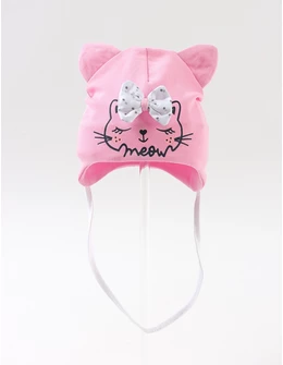 Caciulita copii, Meow, roz