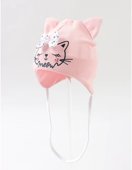 Caciulita copii, Meow, roz pal