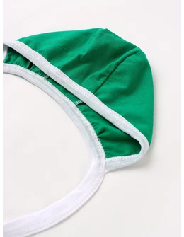 Caciulita stil TICHIE, bumbac glat, verde