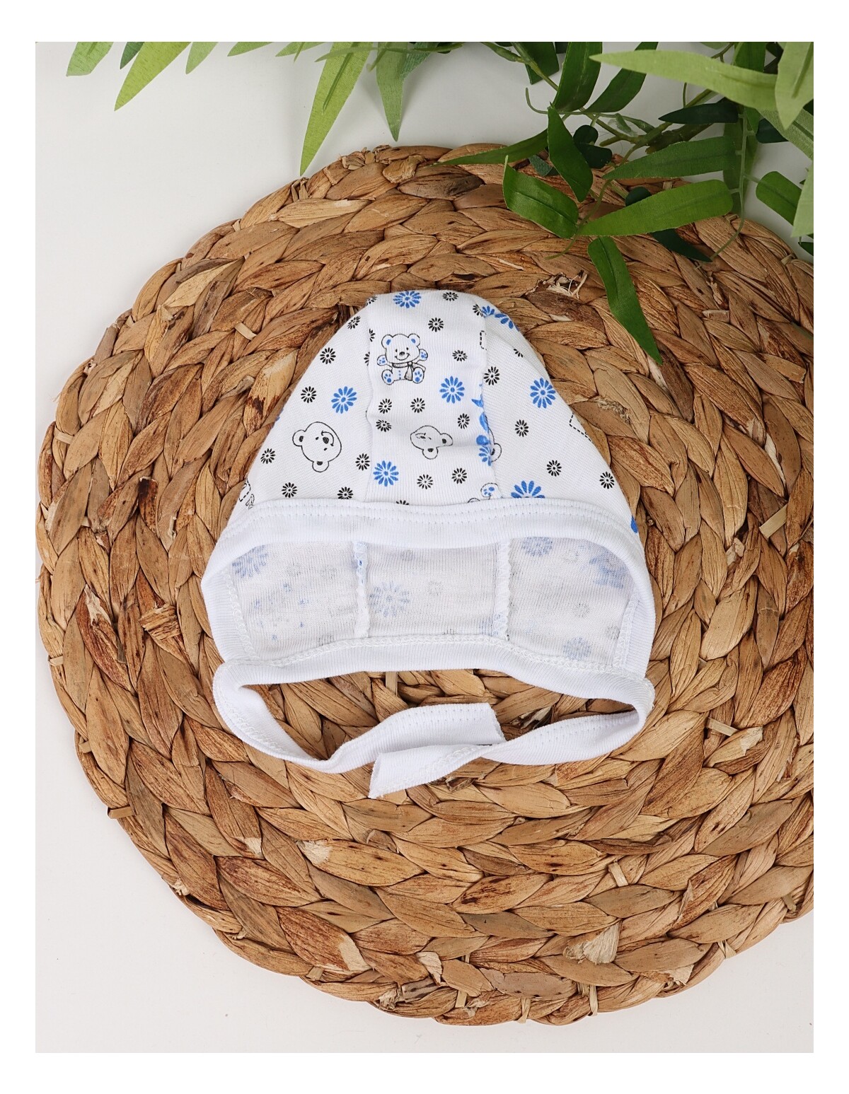 Caciulita stil TICHIE imprimeuri Baby Bear albastru