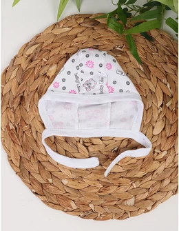 Caciulita stil TICHIE imprimeuri Baby Bear roz