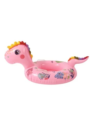 Colac gonflabil copii unicorn roz 90 x 57 cm picture - 3