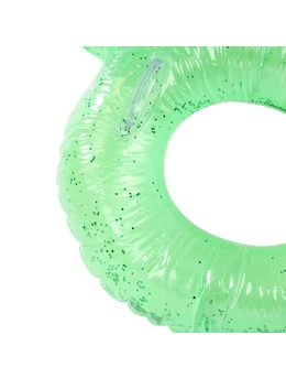 Colac gonflabil copii verde sclipici 70 cm