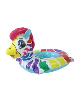 Colac gonflabil copii zebra bleu 63 x 45 cm