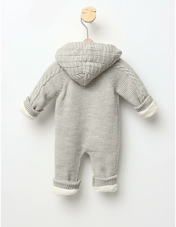 Combinezon Crosetat Winter Sky imblanit gri picture - 6