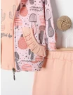 Compleu 3 piese BABY GIRL model coral 3