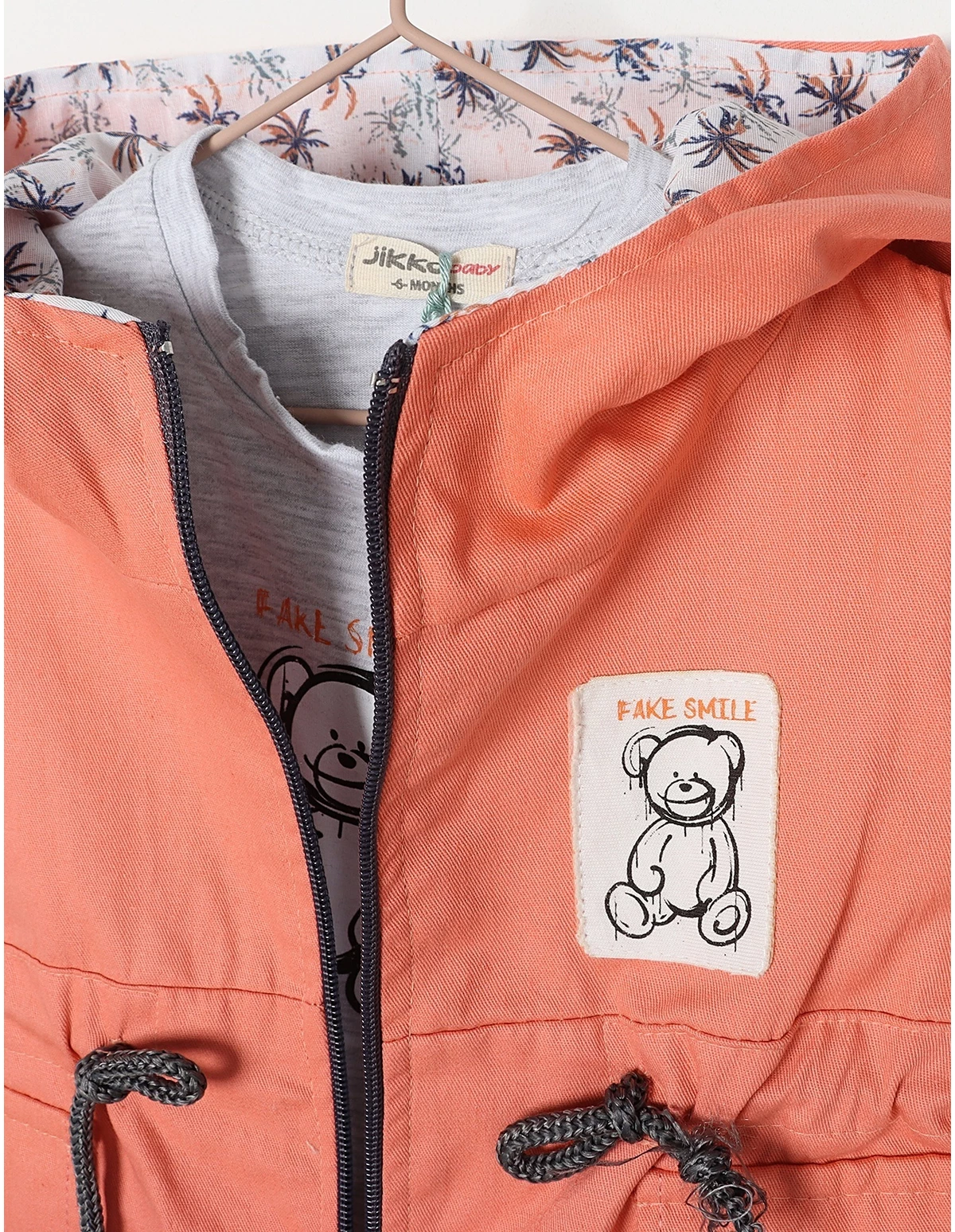 Compleu 3 piese BEAR SMYLE model coral
