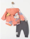 Compleu 3 piese BEAR SMYLE model coral 2