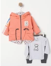 Compleu 3 piese BEAR SMYLE model coral 5