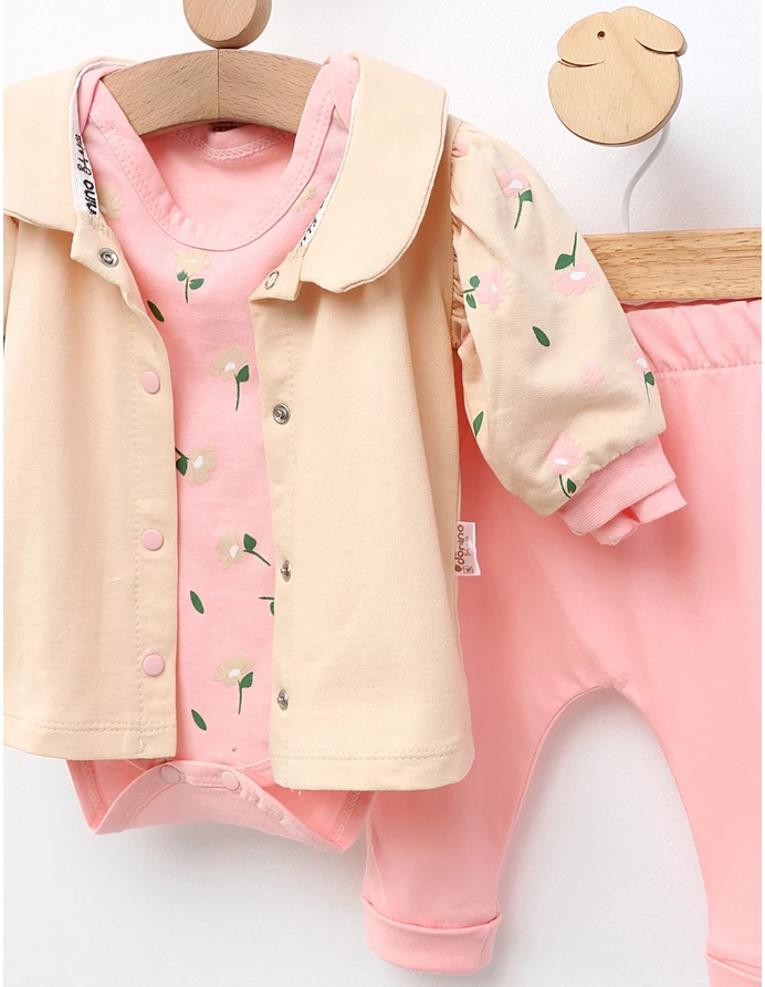 Compleu 3 piese Bebe Girl model roz picture - 2