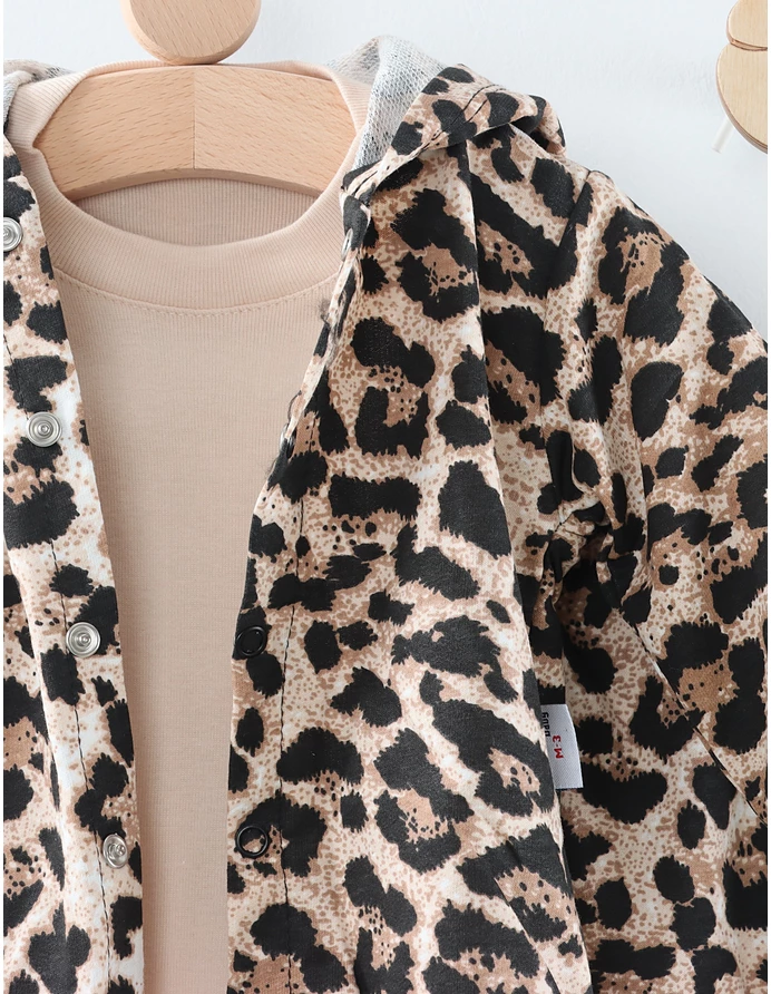 Compleu 3 piese cu body LEOPARD BABY picture - 2