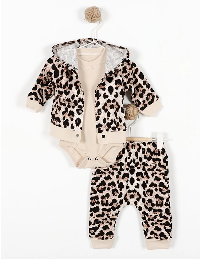 Compleu 3 piese cu body LEOPARD BABY picture - 5