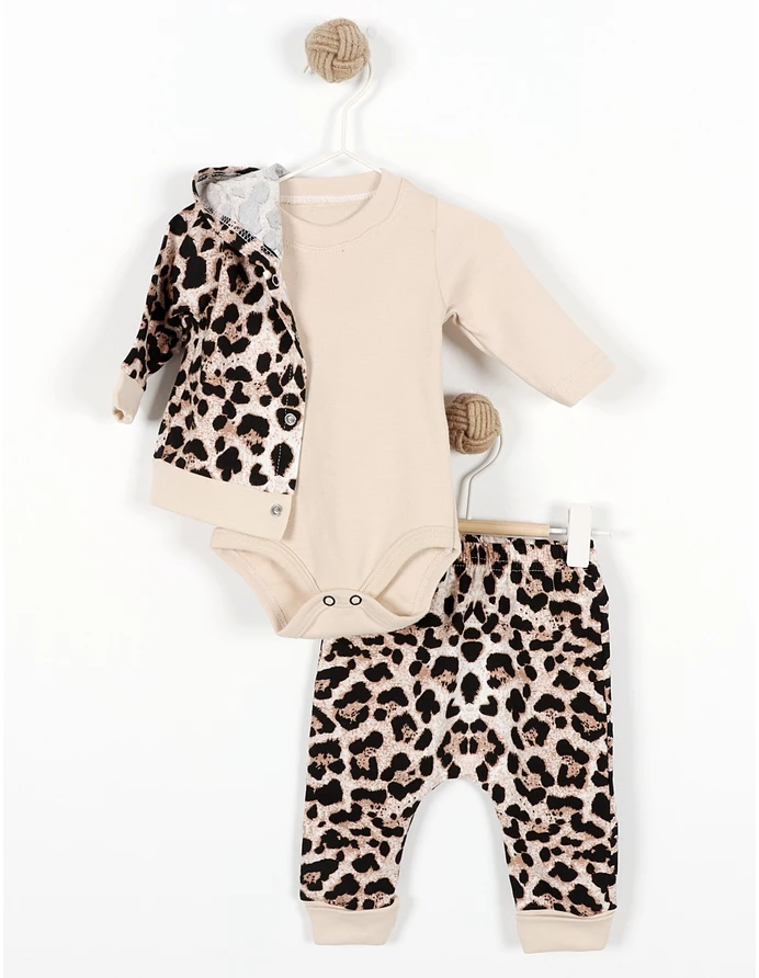 Compleu 3 piese cu body LEOPARD BABY picture - 4