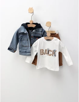 Compleu 3 piese de blug, Paul bleumarin-maro