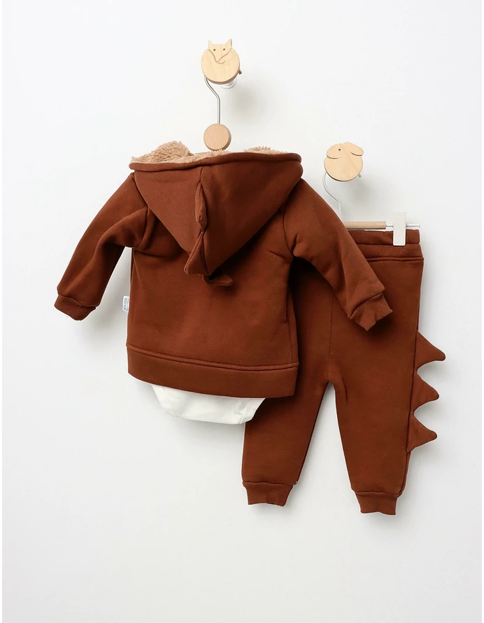 Compleu 3 piese Trex Dino model maro picture - 3