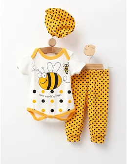 Compleu 3 piese, World Of Bees. cu glaben