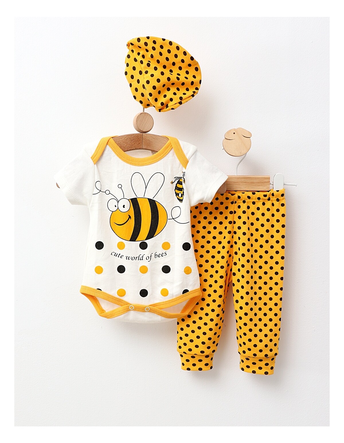 Compleu 3 piese, World Of Bees. cu glaben