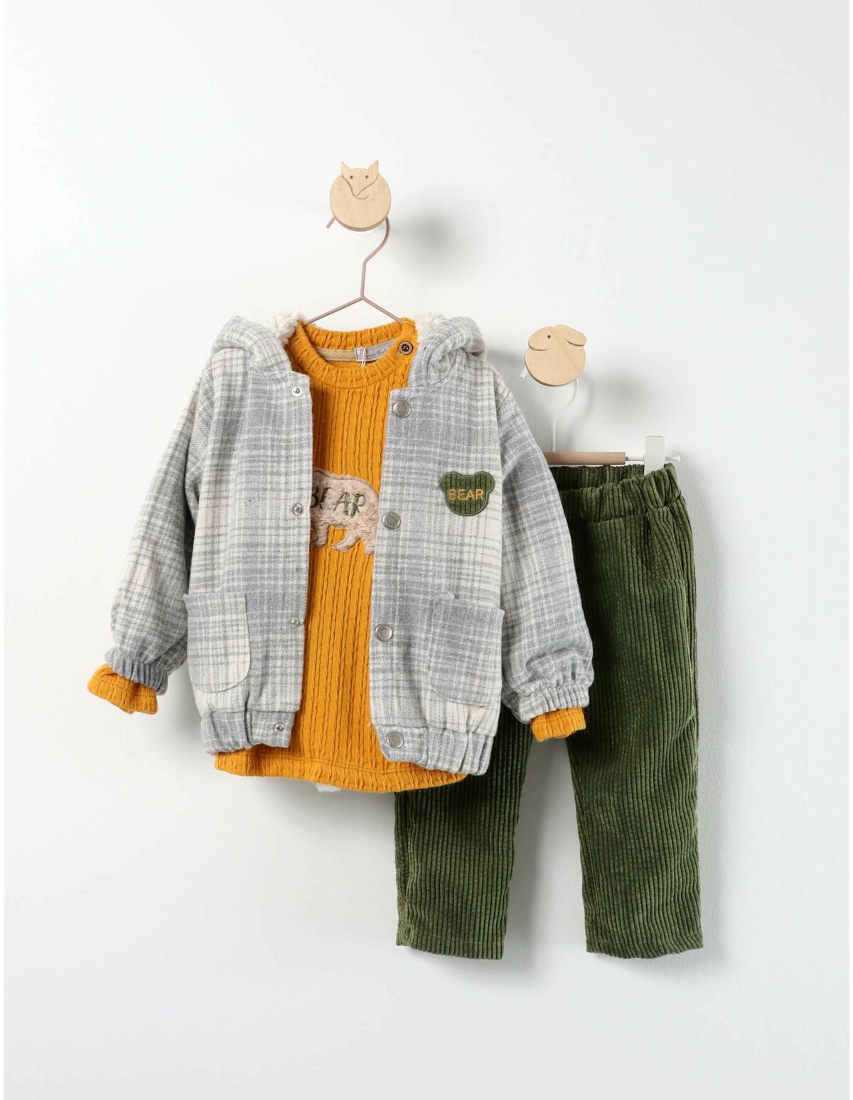 Reducere MiniKids Compleu BEAR FOOT model galben