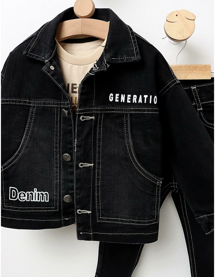 Compleu blug, Denim Generation, negru picture - 2