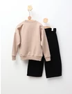 Compleu Bluza+Blug Courage, bej-negru picture - 3