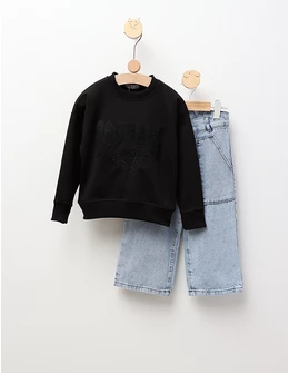 Compleu Bluza+Blug Courage, negru