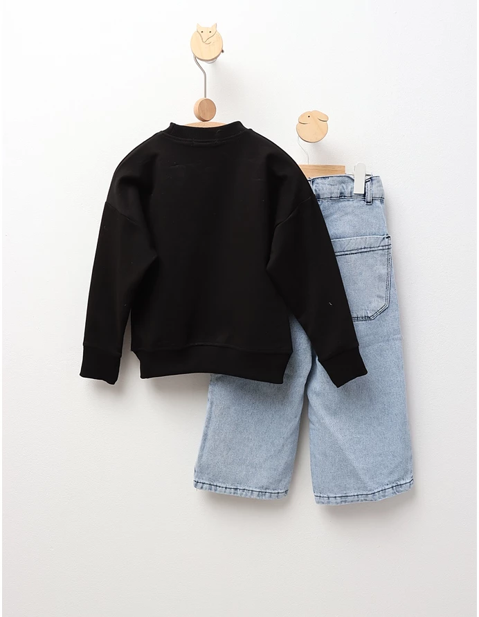 Compleu Bluza+Blug Courage, negru picture - 4