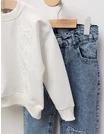Compleu Bluza+Blug Fundite, alb picture - 2
