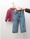 Compleu Bluza+Blug Fundite, roz-prafuit picture - 3