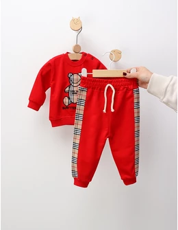 Compleu Burftter Love Bear, rosu