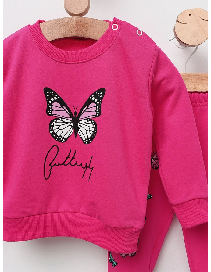 Compleu Butterfly model cu ciclam picture - 2