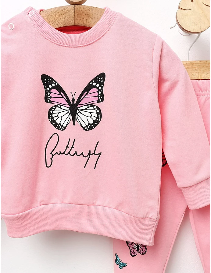 Compleu Butterfly model cu roz picture - 2
