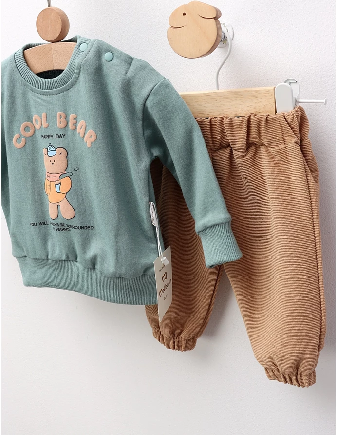 Compleu Cool Bear, cu verde picture - 2