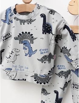 Compleu Cool Mood Dino, cu albastru