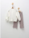 Compleu cu print leopard Sophia, alb-roz picture - 4