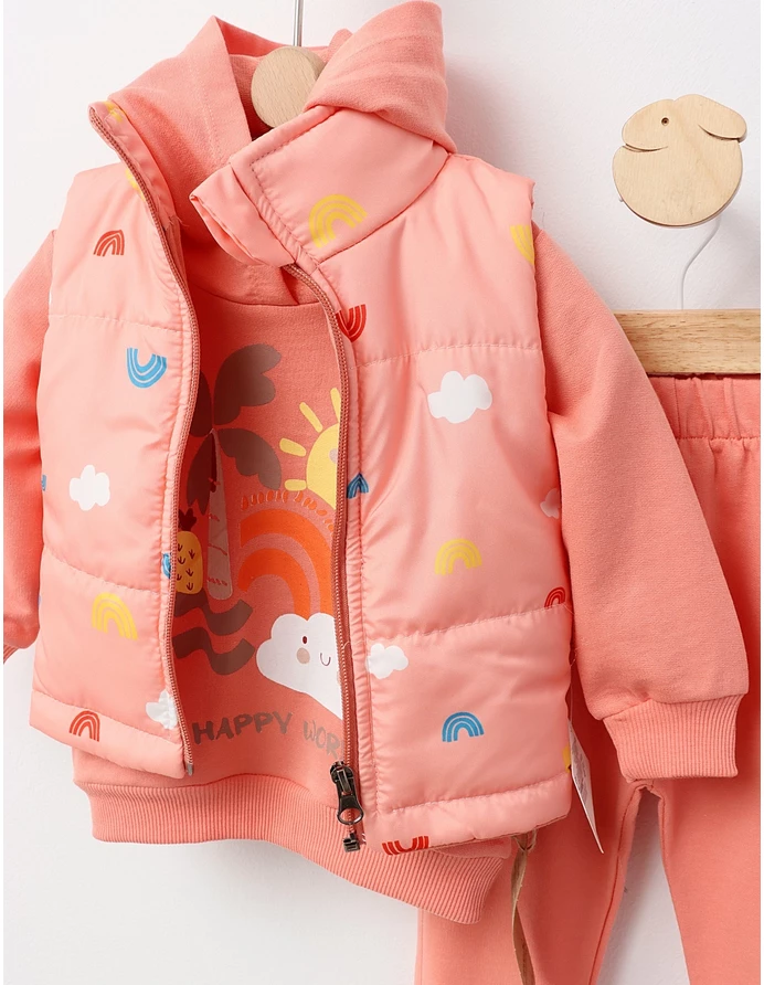Compleu cu vesta Happy World, corai picture - 2