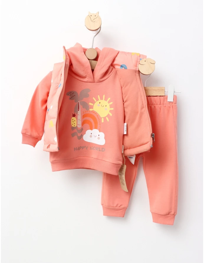 Compleu cu vesta Happy World, corai picture - 4
