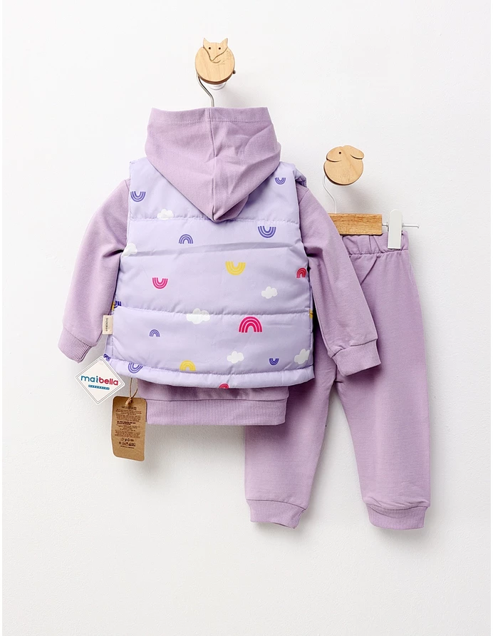 Compleu cu vesta Happy World, mov picture - 5